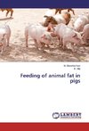 Feeding of animal fat in pigs