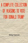 A Complete Collection of Reasons to Vote for Donald Trump