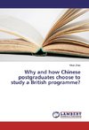 Why and how Chinese postgraduates choose to study a British programme?