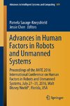 Advances in Human Factors in Robots and Unmanned Systems