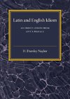 Latin and English Idiom