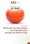 Effets des transformations sur le lycopène des tomates du Burkina Faso