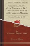 Club, C: Columbia Athletic Club, Washington, D. C. Constitut