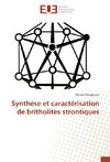 Synthèse et caractérisation de britholites strontiques