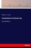 Introduction to Roman law