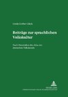 Beiträge zur sprachlichen Volkskultur