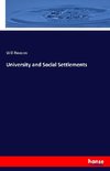 University and Social Settlements
