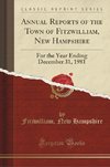 Hampshire, F: Annual Reports of the Town of Fitzwilliam, New