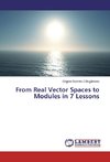 From Real Vector Spaces to Modules in 7 Lessons