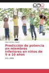 Predicción de potencia en miembros inferiores en niños de 9 a 10 años