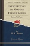 Bowen, B: Introduction to Modern French Lyrics