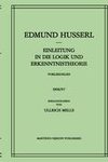 Einleitung in die Logik und Erkenntnistheorie Vorlesungen 1906/07