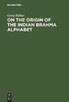 On the origin of the Indian Brahma alphabet