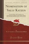 Affairs, U: Nomination of Sally Katzen