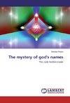 The mystery of god's names