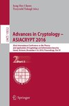 Advances in Cryptology -- ASIACRYPT 2016
