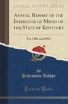 Author, U: Annual Report of the Inspector of Mines of the St