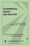 Brown, S: Experimental Design and Analysis
