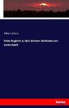 Reim-Register zu den Werken Wolframs von Eschenbach