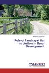 Role of Panchayat Raj Institution In Rural Development