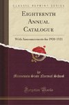 School, M: Eighteenth Annual Catalogue