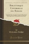 Author, U: Bibliotheque Universelle des Romans