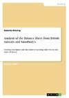 Analysis of the Balance Sheet from British Airways and Sainsbury's
