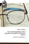 The Untranslatability of the Cognate Accusative in the Holy Quran