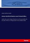 Johann Gottfried Herders zwei Preisschriften,
