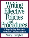 The Writing Effective Policies and Procedures