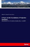 A Paper on the Foundations of Projective Geometry