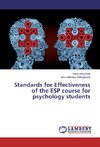 Standards for Effectiveness of the ESP course for psychology students