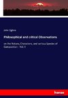 Philosophical and critical Observations