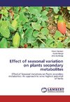 Effect of seasonal variation on plants secondary metabolites