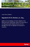 Argument of J.H. Benton, Jr., Esq.,