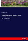 Autobiography of Henry Taylor