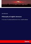 Philosophy of english Literature