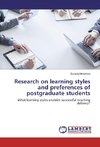 Research on learning styles and preferences of postgraduate students