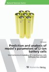 Prediction and analysis of model's parameters of Li-ion battery cells