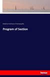 Program of Section