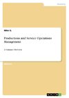 Productions and Service Operations Management