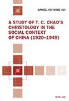 A Study of T. C. Chao's Christology in the Social Context of China (1920-1949)