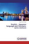 English - Japanese language and literature, some relations