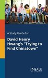 A Study Guide for David Henry Hwang's 
