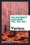 The University Magazine. Vol. XIX. No 1