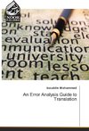 An Error Analysis Guide to Translation
