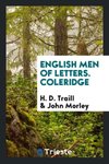 English Men of Letters. Coleridge