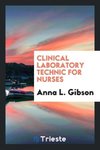 Clinical Laboratory Technic for Nurses