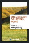 English Men of Letters; Hume