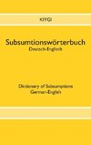Subsumtionswörterbuch Deutsch-Englisch